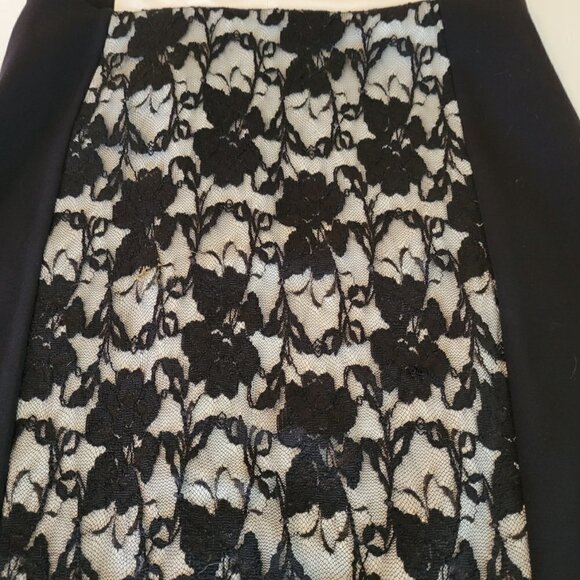 Bailey 44 Faux Leather & Lace Color Block Dress — Women’s Size S - Picture 7 of 11